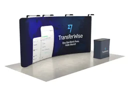 10x20 Lineal booth design by TradeShowBooth.com